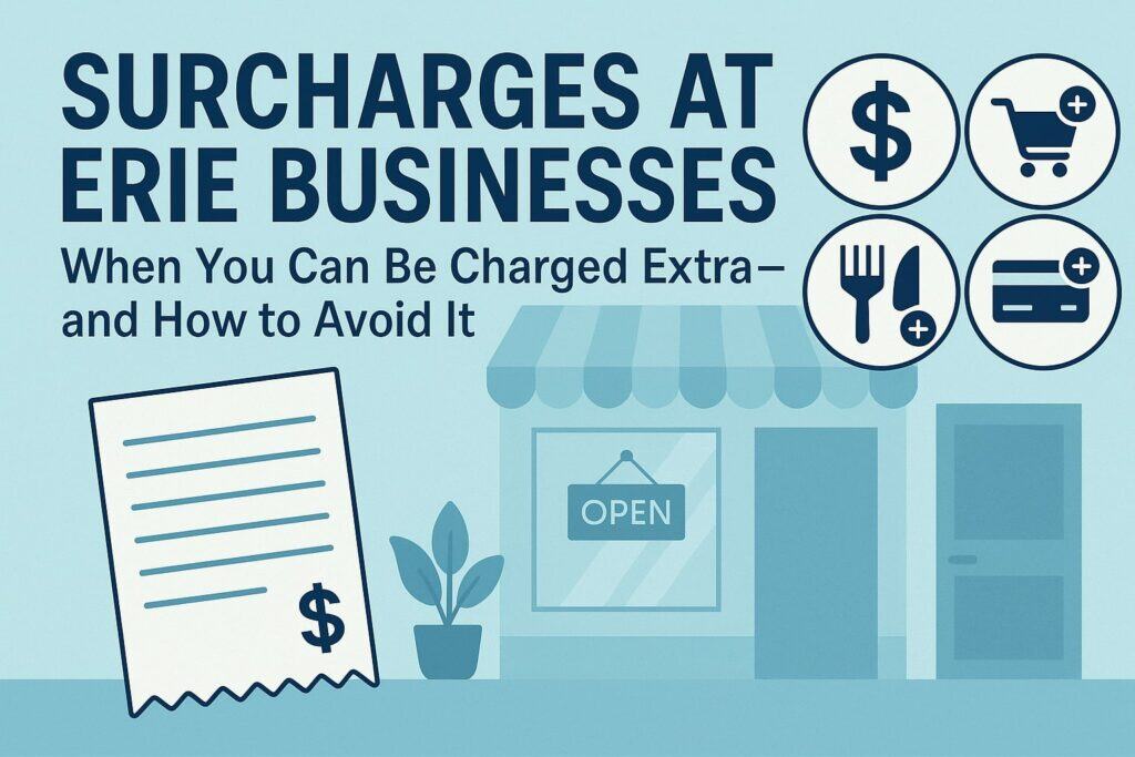 Surcharges at Erie Businesses: When You Can Be Charged Extra—and How to Avoid It